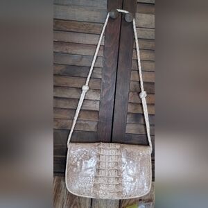 100% Crocodile Skin Bag Vintage